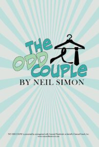 Image with the title The Odd Couple with an illustrated hanger and one neat tie and one messy tie